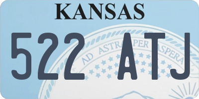 KS license plate 522ATJ