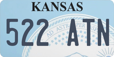 KS license plate 522ATN