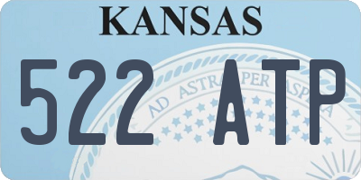 KS license plate 522ATP
