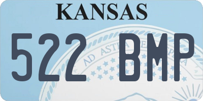 KS license plate 522BMP