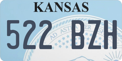 KS license plate 522BZH