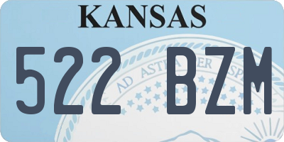 KS license plate 522BZM