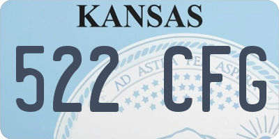 KS license plate 522CFG