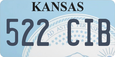 KS license plate 522CIB