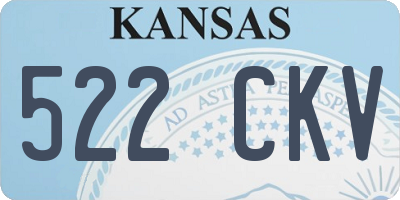 KS license plate 522CKV