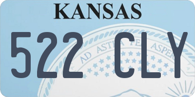 KS license plate 522CLY