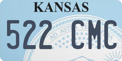 KS license plate 522CMC