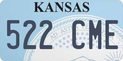 KS license plate 522CME