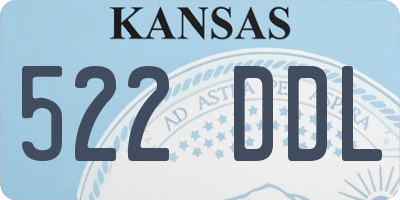 KS license plate 522DDL