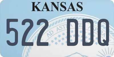 KS license plate 522DDQ
