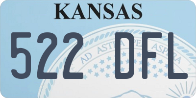 KS license plate 522DFL