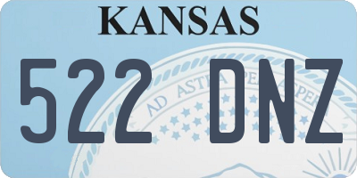 KS license plate 522DNZ