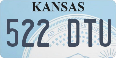 KS license plate 522DTU