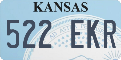 KS license plate 522EKR
