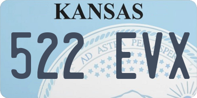 KS license plate 522EVX