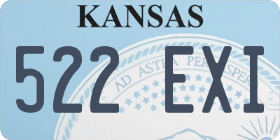 KS license plate 522EXI