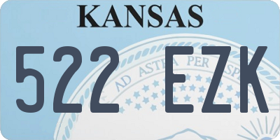 KS license plate 522EZK
