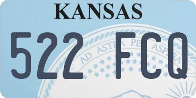 KS license plate 522FCQ