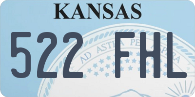 KS license plate 522FHL