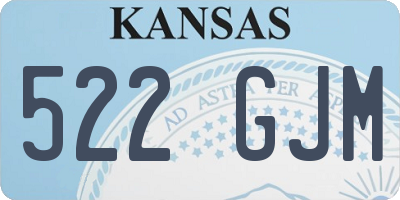 KS license plate 522GJM