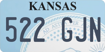 KS license plate 522GJN