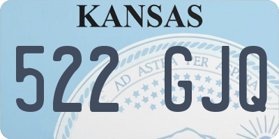KS license plate 522GJQ
