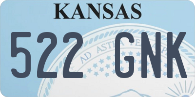 KS license plate 522GNK