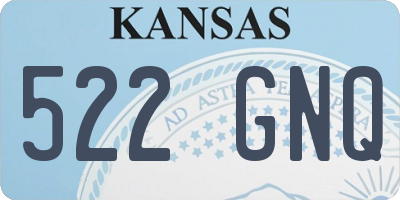 KS license plate 522GNQ