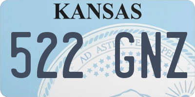 KS license plate 522GNZ