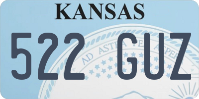 KS license plate 522GUZ