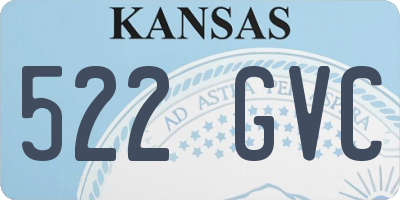KS license plate 522GVC