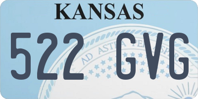 KS license plate 522GVG