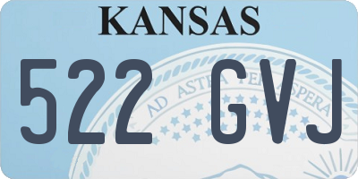 KS license plate 522GVJ