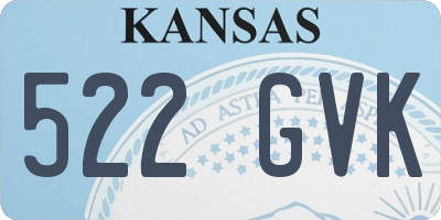 KS license plate 522GVK