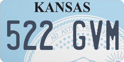 KS license plate 522GVM