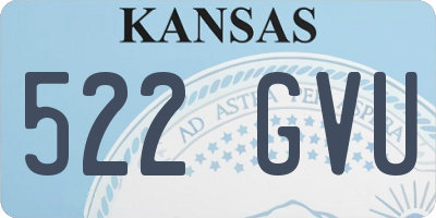 KS license plate 522GVU