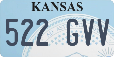 KS license plate 522GVV