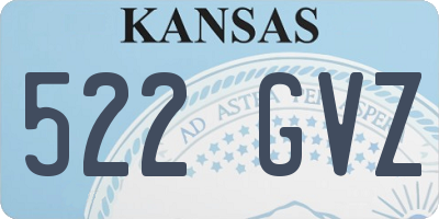KS license plate 522GVZ