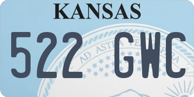 KS license plate 522GWC