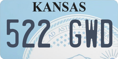 KS license plate 522GWD