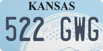 KS license plate 522GWG