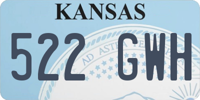 KS license plate 522GWH