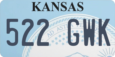 KS license plate 522GWK