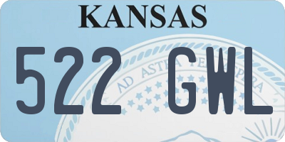 KS license plate 522GWL