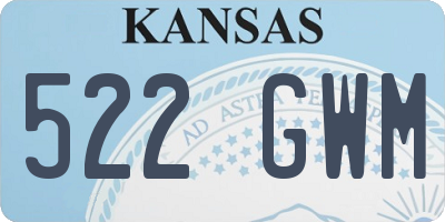 KS license plate 522GWM