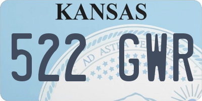 KS license plate 522GWR
