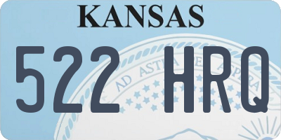 KS license plate 522HRQ