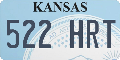 KS license plate 522HRT