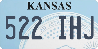 KS license plate 522IHJ