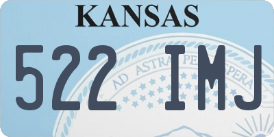KS license plate 522IMJ